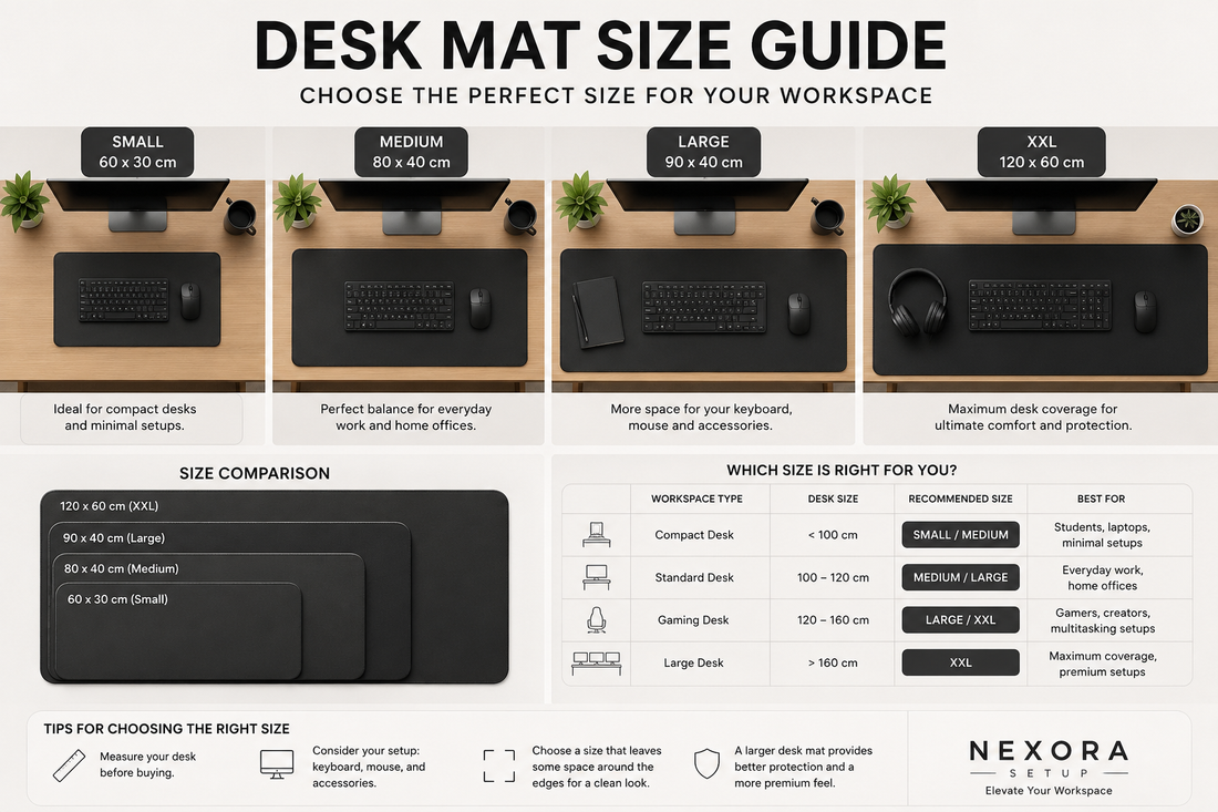 Desk Mat Size Guide: What Size Desk Mat Do You Really Need?