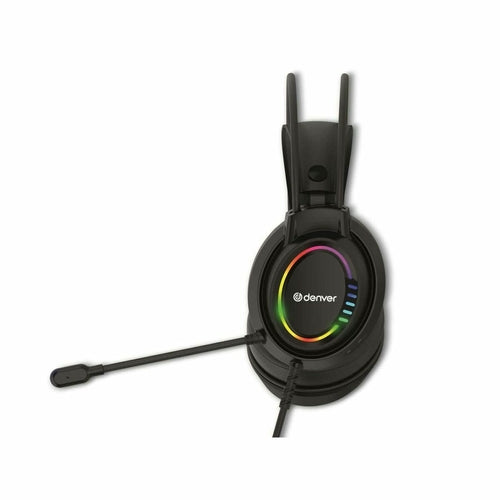 Cuffie Gaming Denver GHS130 con Microfono – LED Nero