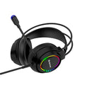 Cuffie Gaming Denver GHS130 con Microfono – LED Nero