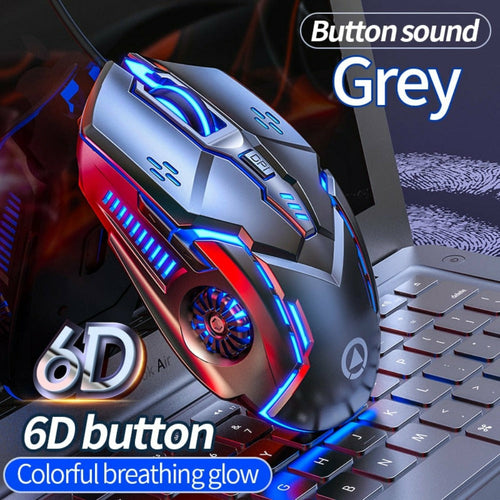 Mouse Gaming Dragon 6 Tasti – 3200 DPI 4 Livelli DPI con Luce Breathing
