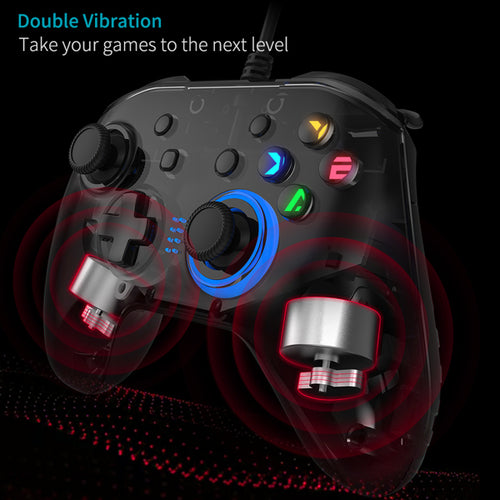 Wired Gaming Controller – Dual Vibration Gamepad | PC, PS3 & Android