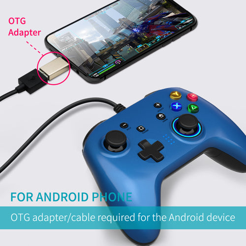 Wired Gaming Controller – Dual Vibration Gamepad | PC, PS3 & Android