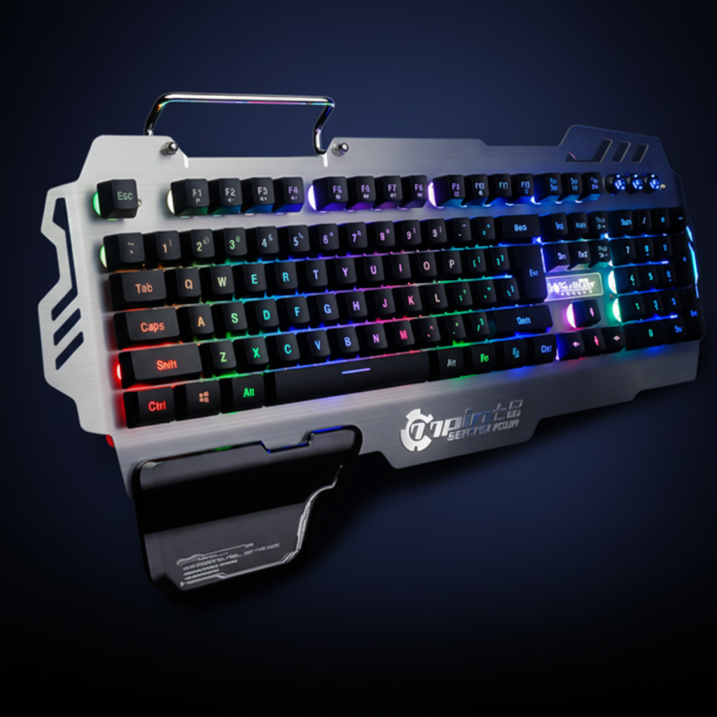 Tastiera Gaming USB RGB su sfondo scuro