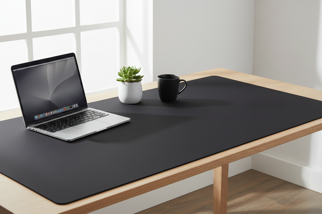 Tappetino XXL home office minimal MacBook scrivania chiara