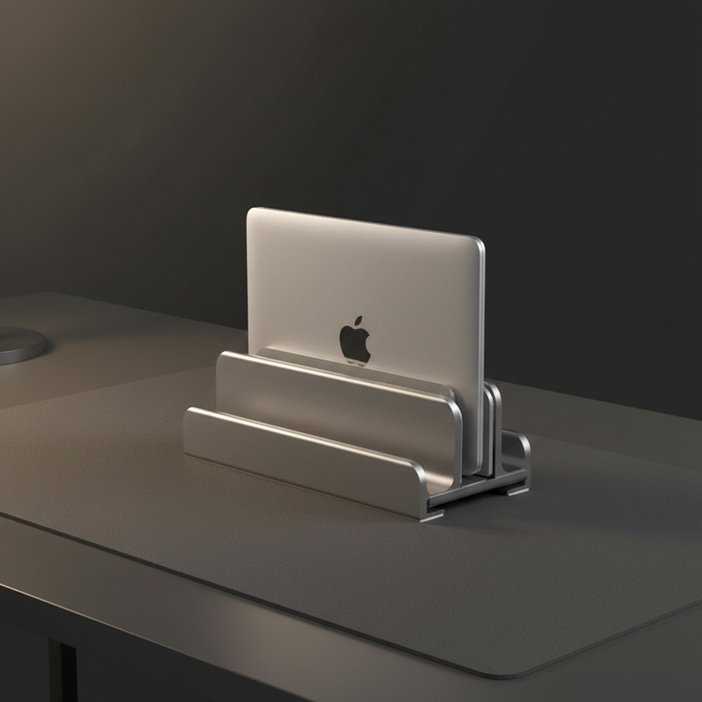 Vertical Laptop Stand con MacBook NexoraSetup